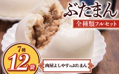 【WEB限定】【超お買い得！たっぷり12個】よしやすぶたまん全種類フルセット